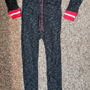 Cozy Black and Red Kids One Piece
